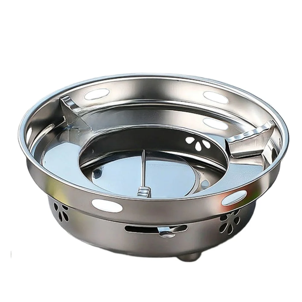 Stainless Steel Stove and Set for Camping Backpacking Picnics 2Pcs 3Pcs Dual Chamber Pot Prevents Broth Mixing