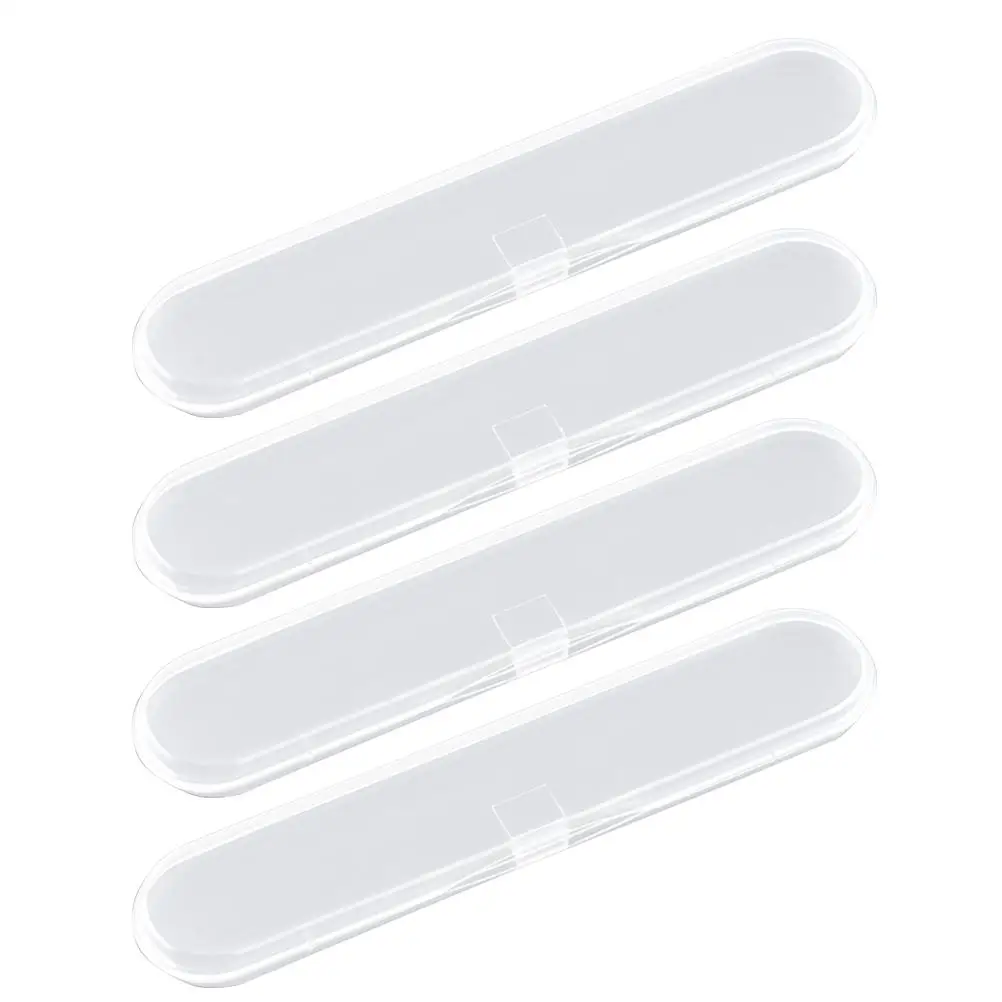 

20 Pcs Transparent Plastic Storage Box Sturdy Lightweight Case for Cotton Swabs Nail Files Jewelry Bedroom Living Room Hotel