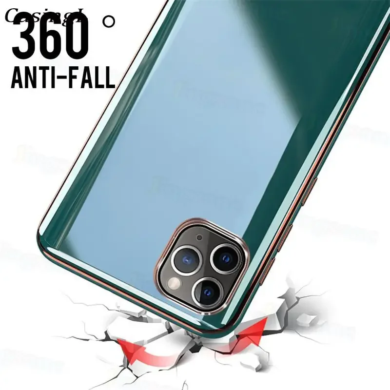 OPPO Find X8 Pro X7Ultra 5G Luxury Square Plating Silicone Phone Case for OPPO Find X7 Ultra x 8 pro x8 Protection Soft Cover