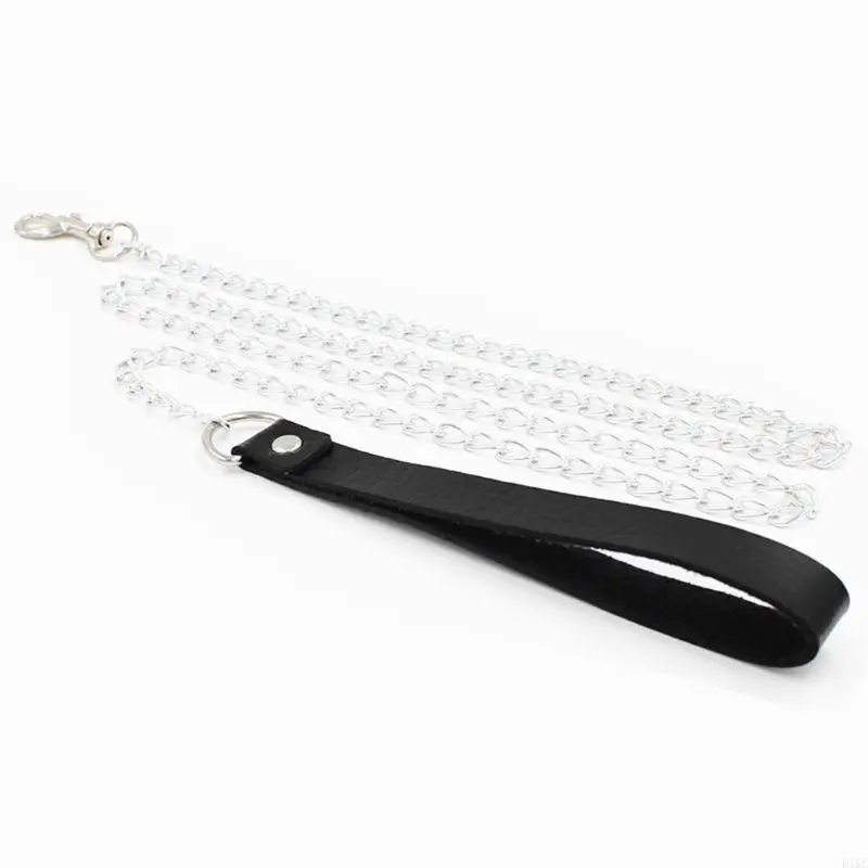 نساء بانك فو فو قلادة قلادة قلادة O-Ring Twilar مع مقود السلسلة