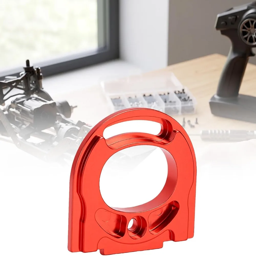 Aluminum Alloy Motor Mount Plate Heat Sink High-Performance Aluminum Motor Mount Red Adjustable Motor Mount RC Upgrade Part