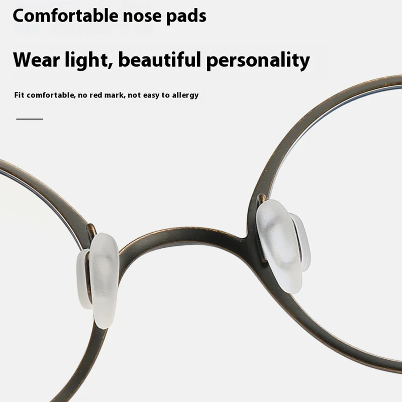 نظارات ريترو فاشن عالية الجودة من التيتانيوم، إطار نظارات طبية خفيف للغاية لقصر النظر البصري، إطار نظارات