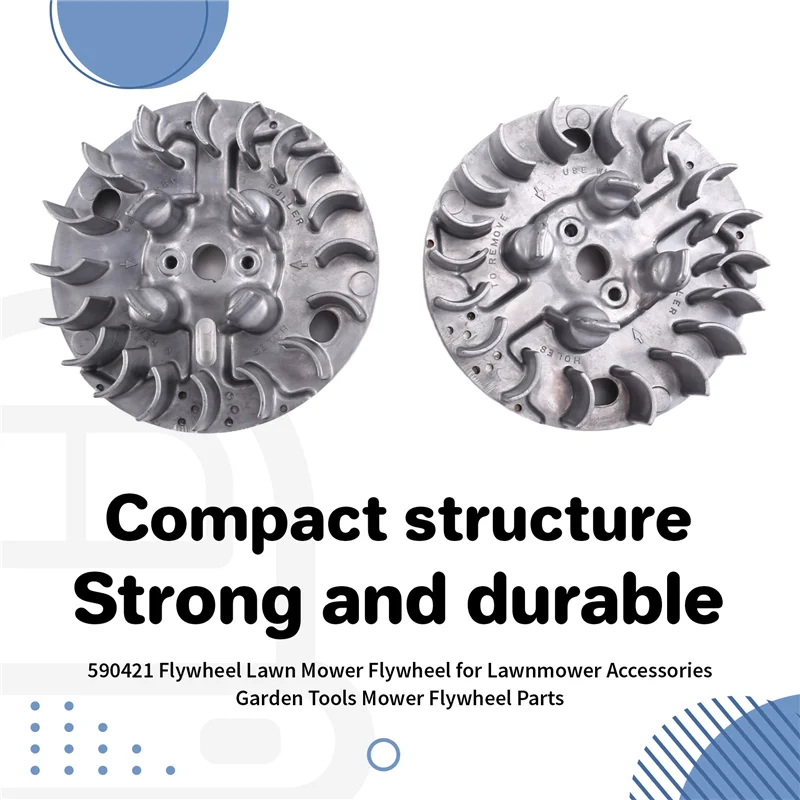 

【24 Hours Sale】2PCS 590421 Flywheel Lawn Mower Flywheel For Briggs & Stratton Lawnmower Accessories Garden Tools Mower Flywheel