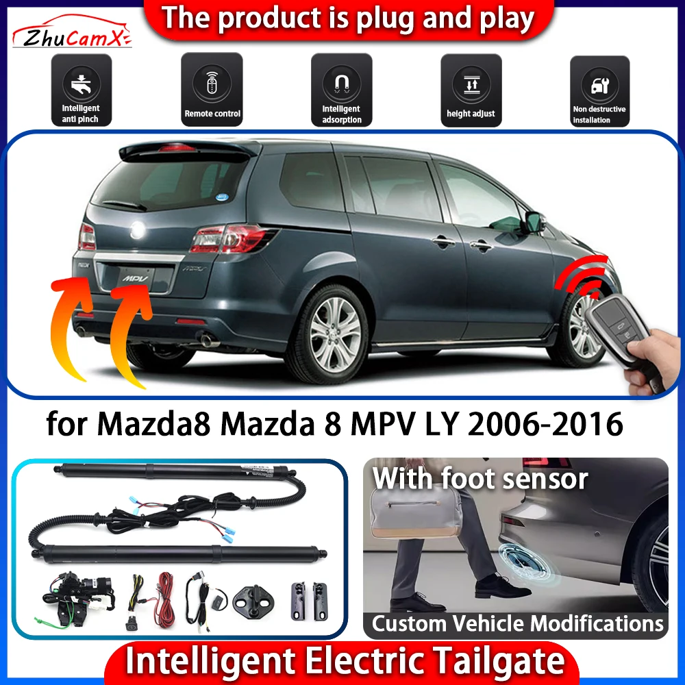 

ZhuCamX Smart Powered Tailgate System for Mazda8 Mazda 8 MPV LY 2006-2016 Automatic Intelligent Electric Trunk Lift Control Kit