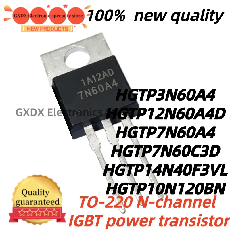 10Pcs 100% New Quality HGTP12N60A4D HGTP7N60A4 HGTP14N40F3VL HGTP7N60C3D HGTP10N120BN HGTP3N60A4 mosfet transistor TO-220