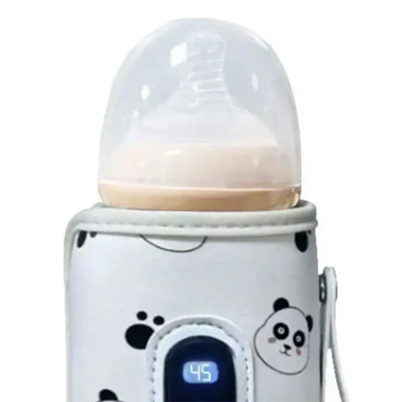BEDW-USB Digital Display Baby Milk Bottle Heater Thermal Carry Bag Portable Milk Heating Insulation Keeper For Traveling