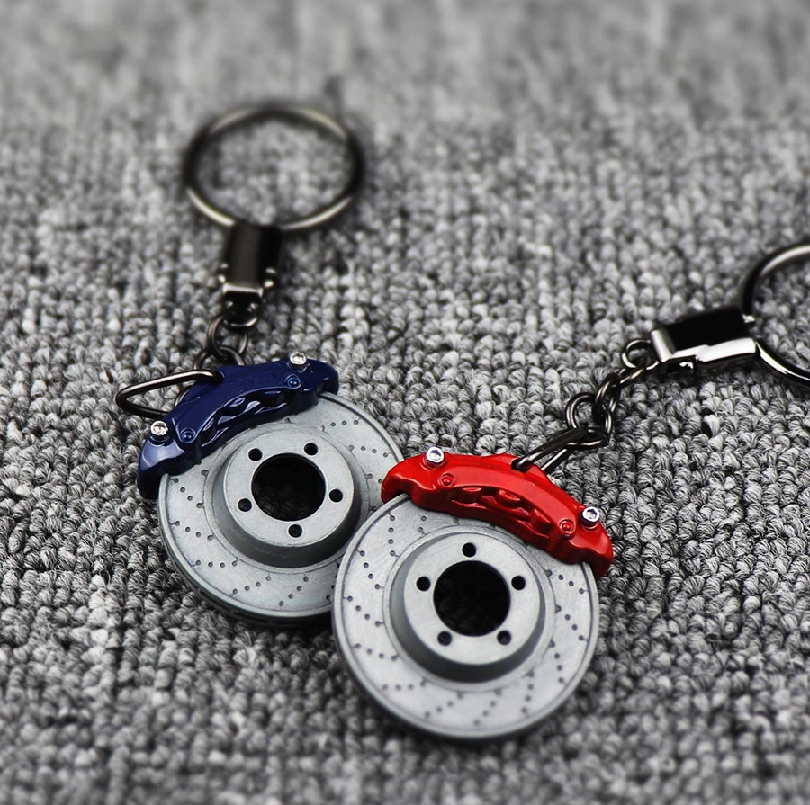 Rotatable BMW Metal Brake Caliper Car Keyring For BMW M3 M5 M4 XM E30 E46 E34 E60 E61 F82 F80 Keychain Accessories