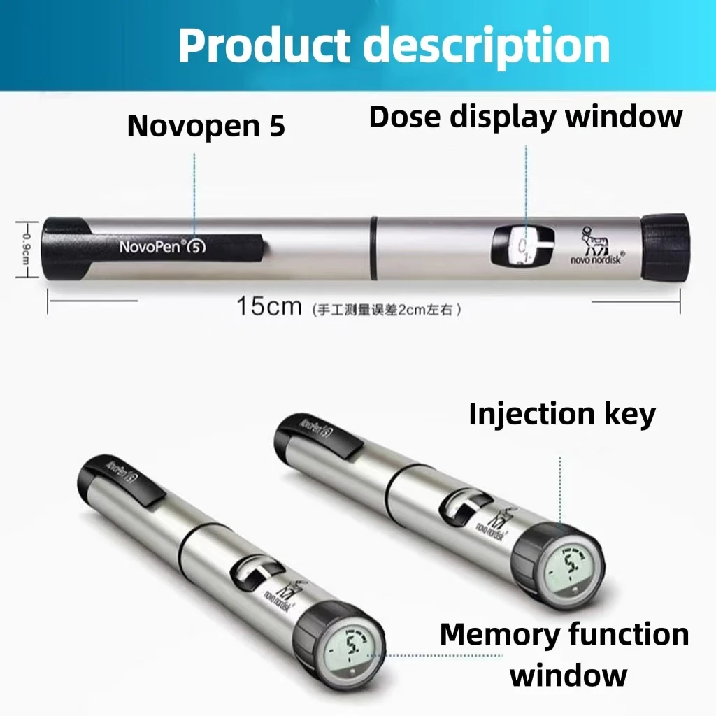 Novo-Nordisk Insulin Injector, Novo Pen 5, 3ml,  Sugar, Memory fast shipping