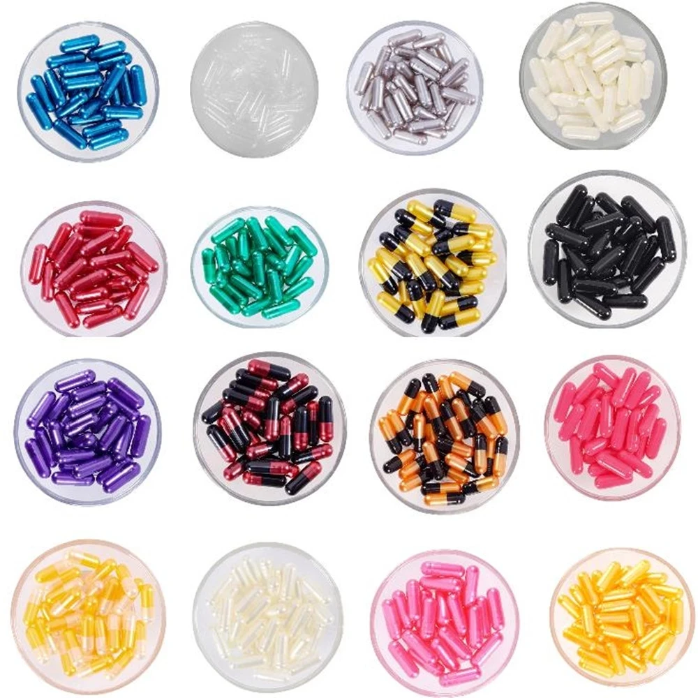 

10000PCS Colorful Vegetal Capsules Size 00 0 1 Vegetable Vegetarian Vegetal Kosher Halal HPMC Capsule