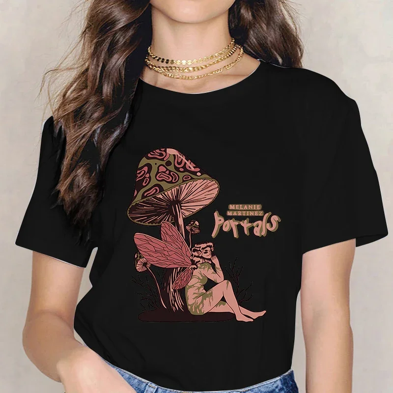 Melanie Martinez Y2k T-shirt Funny Cry Baby Gothic Tops Women Mange Vintage Tee Shirt 2000s Ulzzang Tshirt Comic Clothing Female