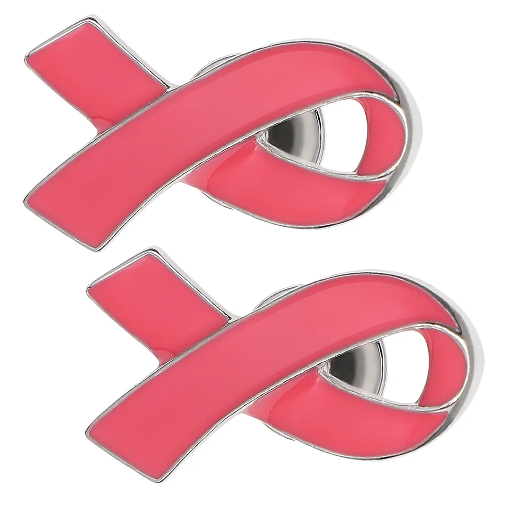 

2pcs Ribbon Brooch Pink Alloy Brooch For Women Fashion Jewelry Scarf Pin Cardigan Clip Vintage Party Wedding Accessory