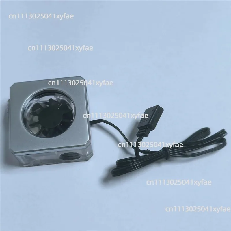 RGB Water Cooling Flow Meter, Black Digital Flow Gauge for PC Liquid Cooling System