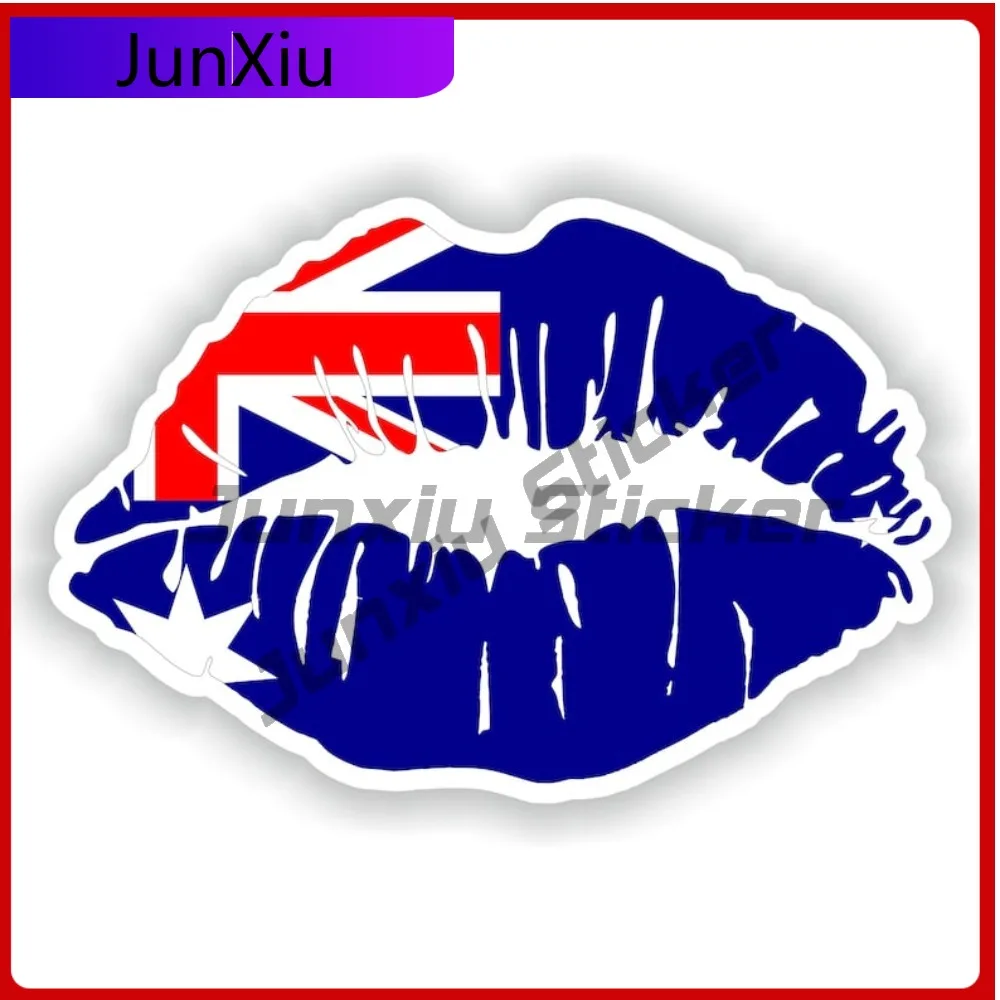 

Australia Flag Lips Shape With National Emblem Vinyl Decals Suv Motorcycle Australia Nacional Flag Stickers For Car Funny Custom
