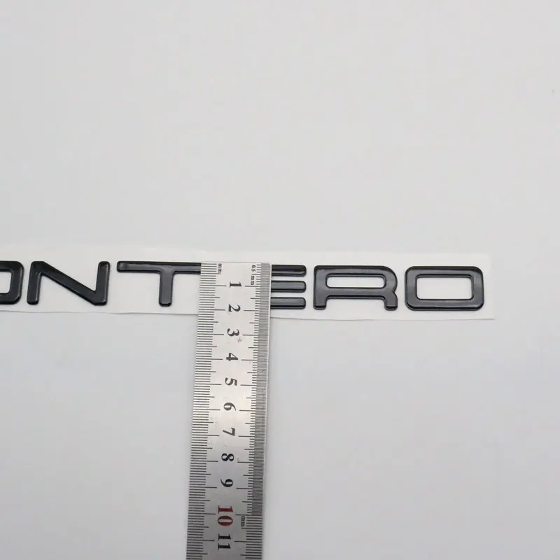 For Montero LS SR Emblem Sticker 3D Letter Car Body Rear Trunk ABS Silver Gold Black Nameplate Auto Logo Badge Decal