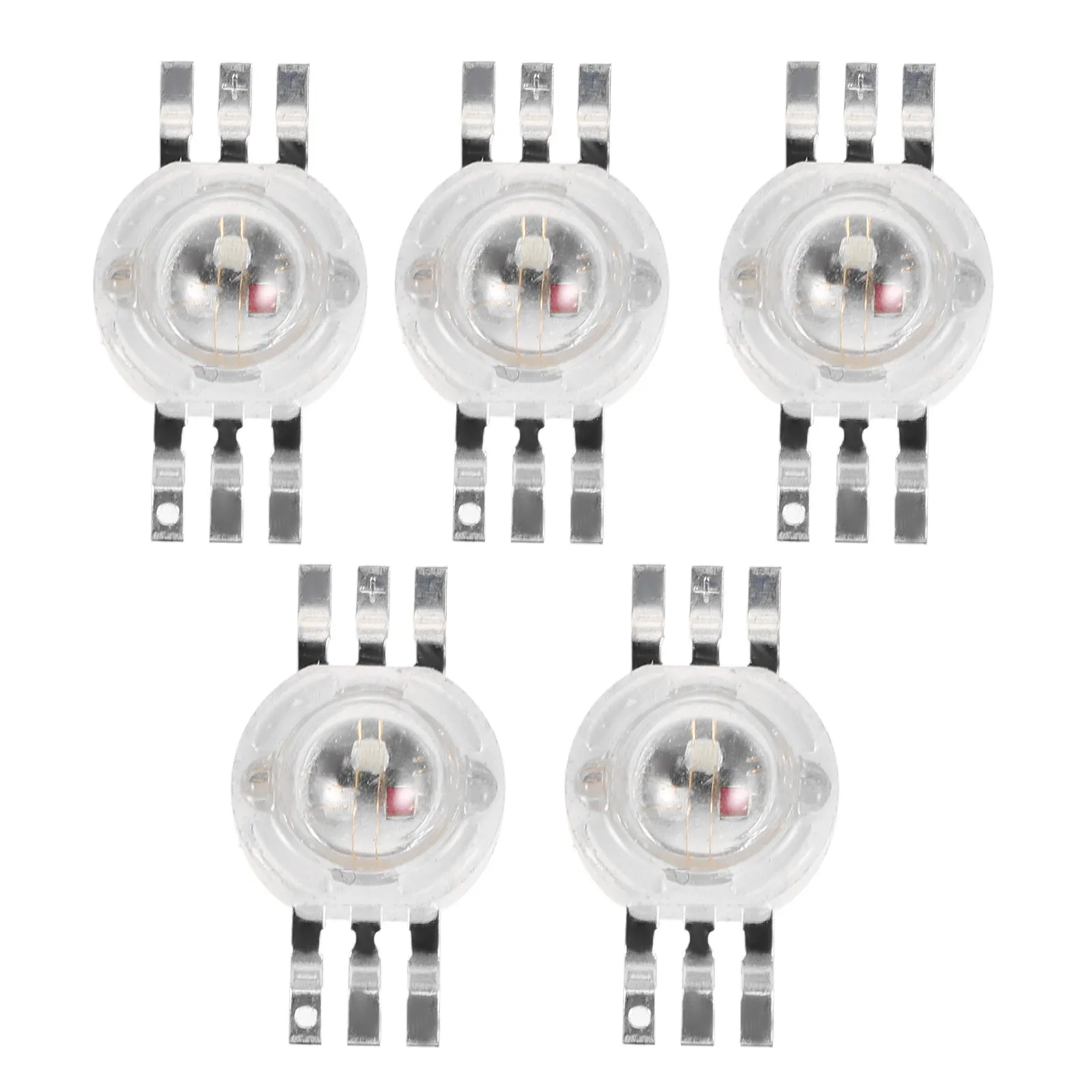 5Pcs LED Beads for Stage PAR Lights High Brightness RGB Lamp Beads 3W Stage Lighting Repair Parts for DJ Events, Theater, Party