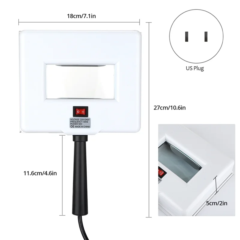 Haut UV Analysator Holz Lampe Gesichts Haut Prüfung Prüfung Vergrößerungs Analysator Lampe Maschine SPA Hautpflege Werkzeuge UNS Stecker