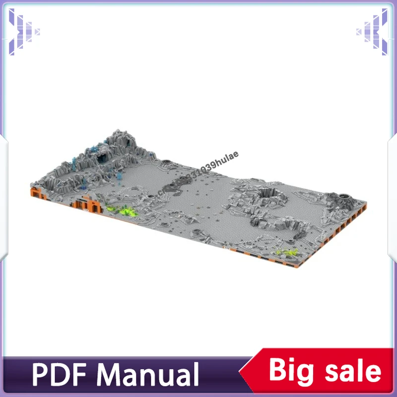 

Набор строительных блоков Euphyros Planet Ground MOC: Модель базы на инопланетном ландшафте, подарок для взрослых, декор