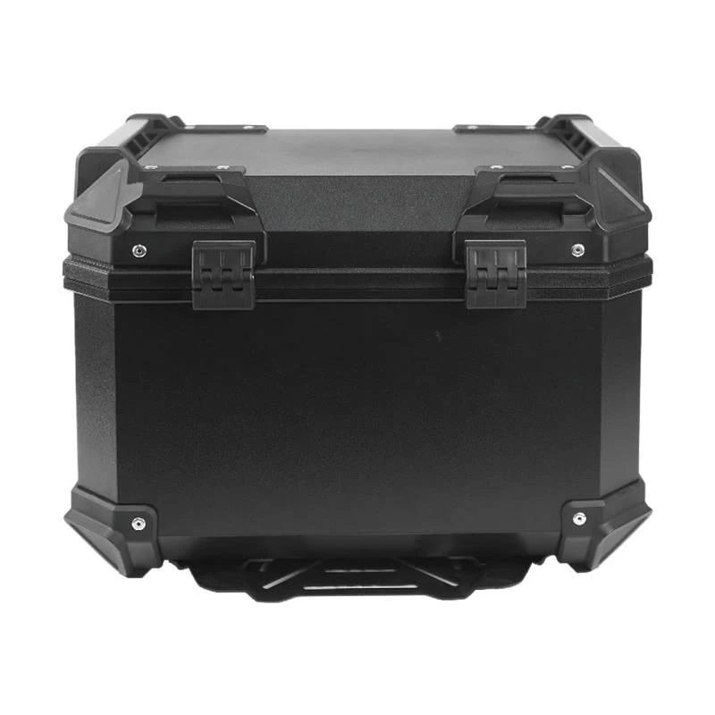 High Quality F2 MOTO 45L-X Black Motorcycle Tail Box, Waterproof Shatterproof, With Backrest, Double-Lock And Qu Hot Selling