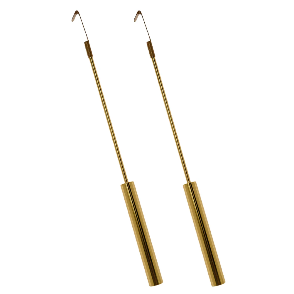 

2Pcs Metal Quartz Wall Clock Pendulum Replacement Decorative Parts for Bedroom Dormitory Clock Supplies Replacement Pendulum