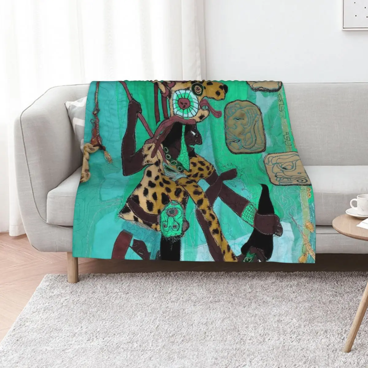 

Mayan.Maya wall Panel. Aztec Throw Blanket Luxury Throw Nap warm winter Sofa Blankets