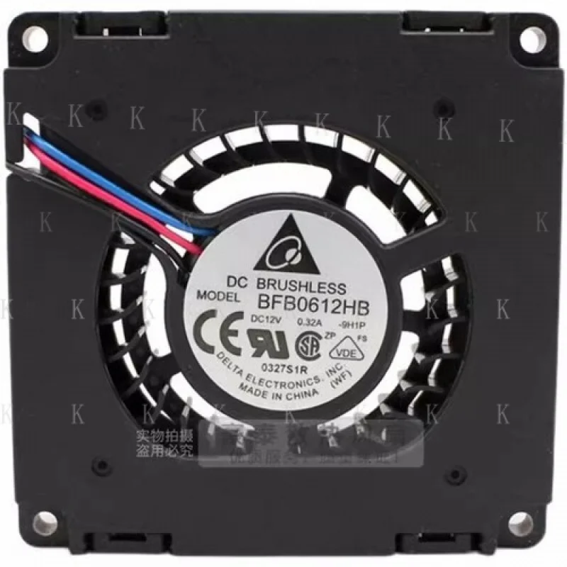 

C for Delta BFB0612HB 6015 DC12V 0.32A 3-Wire Turbo Cooling Fan
