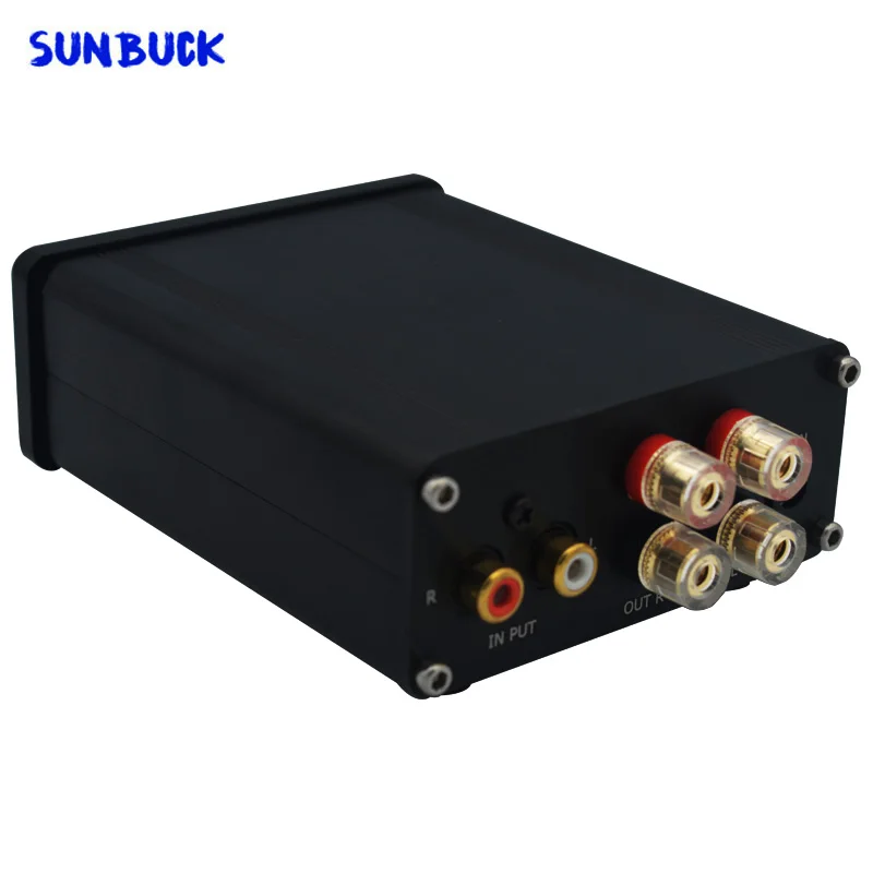 مضخم رقمي من Sunbuck بقوة 24 فولت مزود بطاقة صوت منزلي مصغر من فئة D HIFI بقدرة 50 واط 2.0 TPA3116 LM1036 مضخم رقمي
