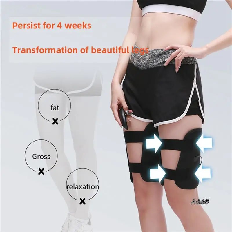

2X Upgrade EMS Electric Muscle Stimulator Massager Fitness TENS Anti Cellulite Legs Belts Trainer Slimming Thigh