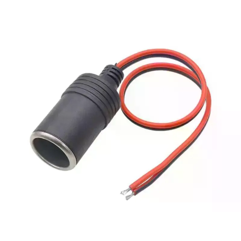 12V Car Cigarette Lighter Power Outlet 200W 20A Max 30cm Cable Charger Plug for Car DIY Modification