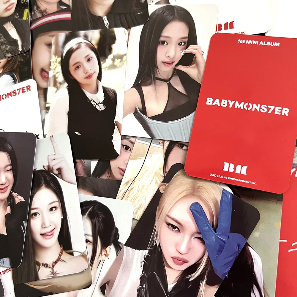 6Pcs/Set BABY MONSTER Lomo Cards Babymons7e HD Print Photo Cards ASA RUKA PHARITA AHYEON RAMI RORA CHIQUITA Fans Gifts