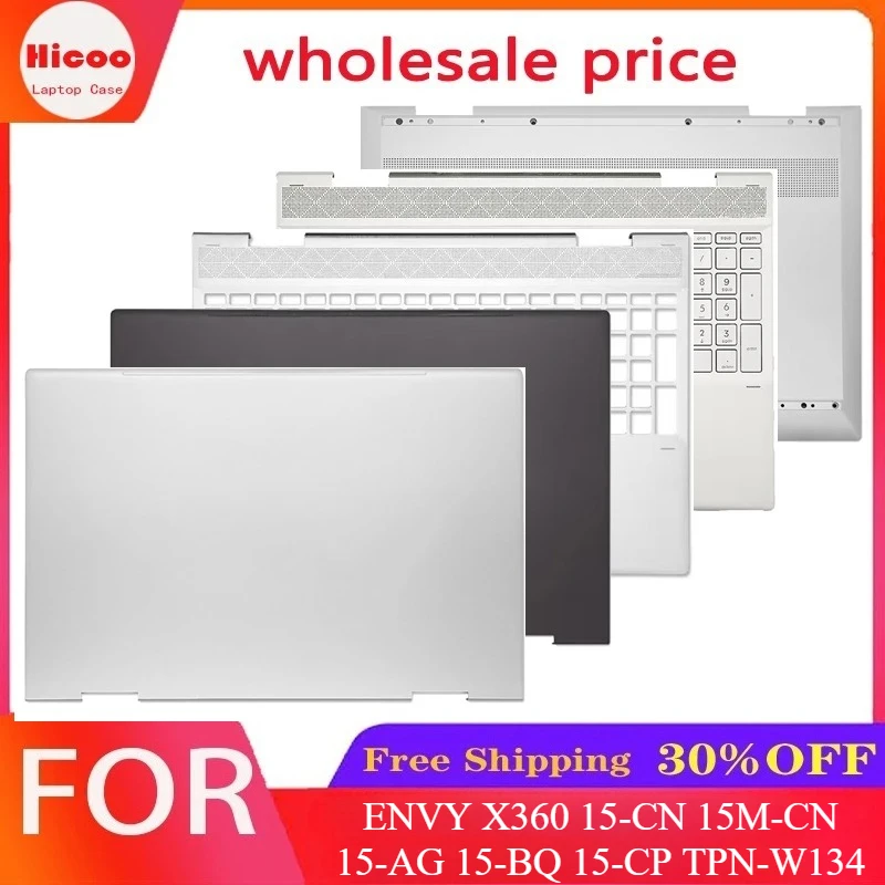 For ENVY X360 15-CN 15M-CN 15-AG 15-BQ 15-CP TPN-W134 LCD Back Cover Bottom Case Top Housing Lid Keyboard L23846-001