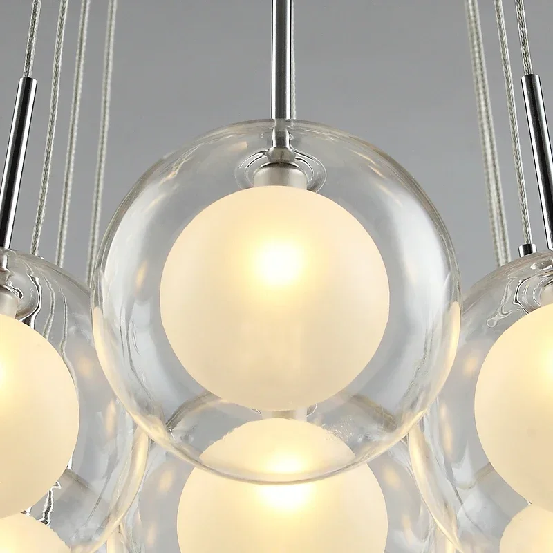 

Modern Pendant Lights Glass Ball LED Personalized The Bedroom Romantic Restaurant Hanging Lamps Bar Indoor Hanging Lights