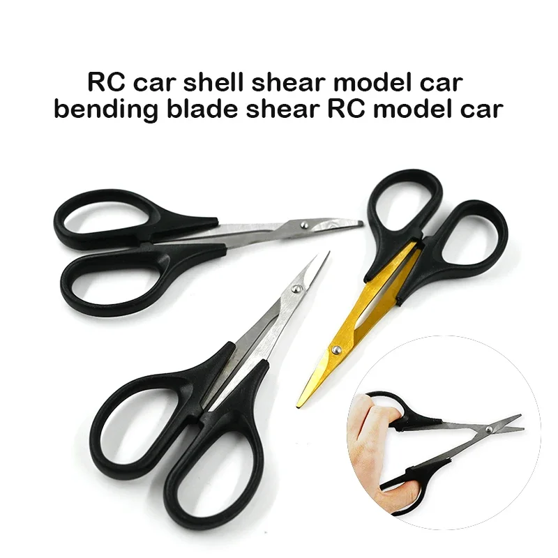 

RC Car Shell Scissors Curved Blade Scissors for Model Car Body Cutting Trimming Accessory Tool for RC Model Body