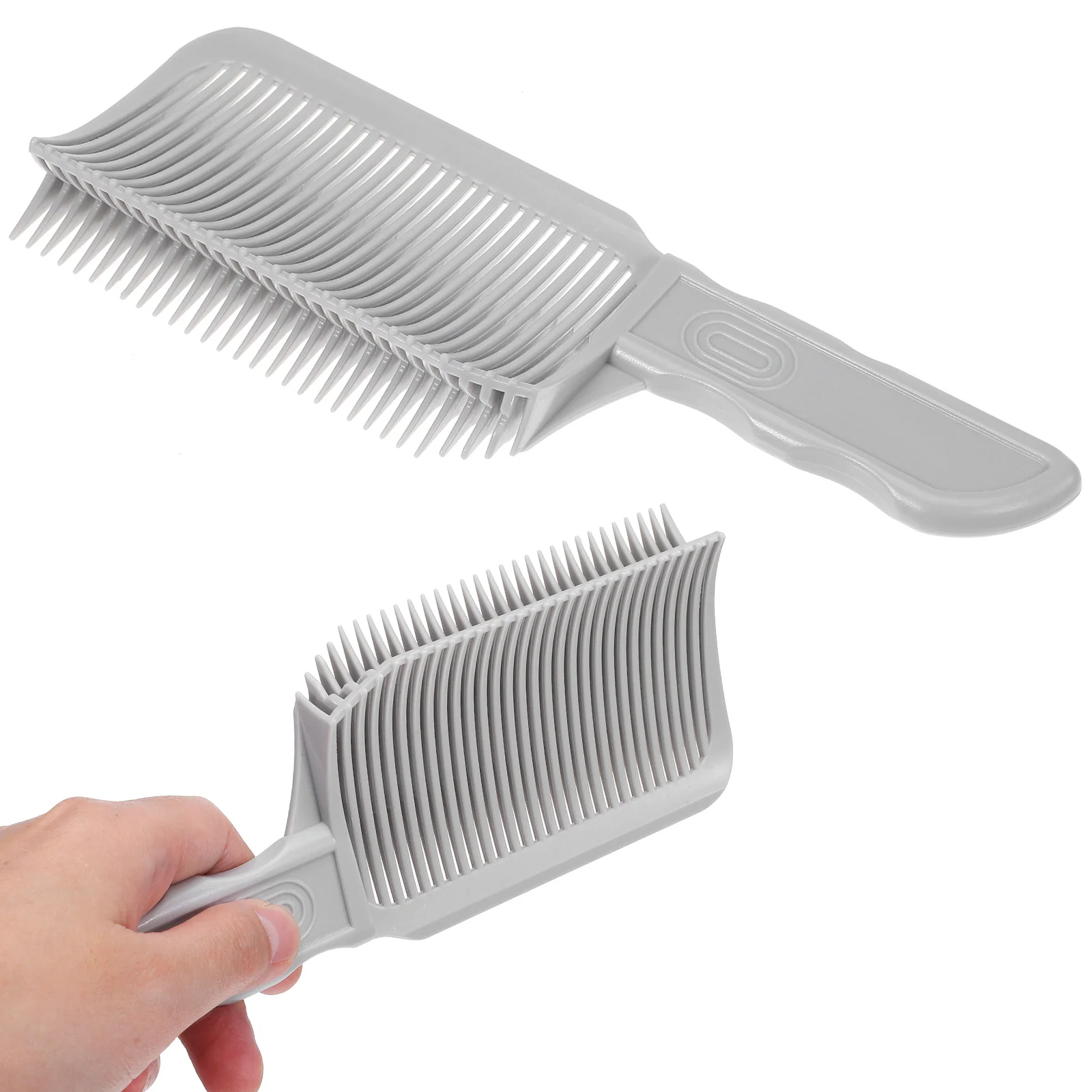 

Cutting Barber Styling Tool Hair Cutting Grey Arc Edge Flat Top Fade Comb For Men Salon Use Hairdressing Comb