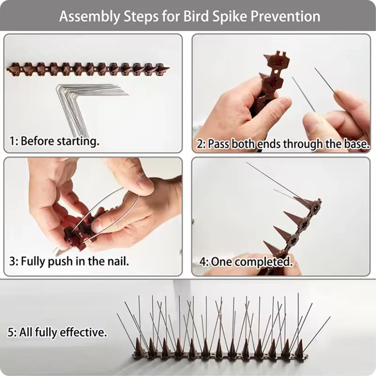 Bird Repellent Thorn Animal Topos Repeller Pigeons Birds Garden Products Terrible Anti Balconies Against Exclusion Dissuasore