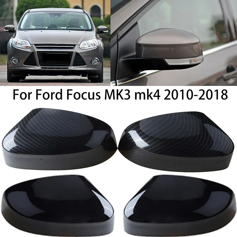 

For Ford Focus MK3 2012-2018 Mondeo mk4 Facelift 2010-2018 Car Rearview Side Mirror Cover Cap Accessories Exterior parts