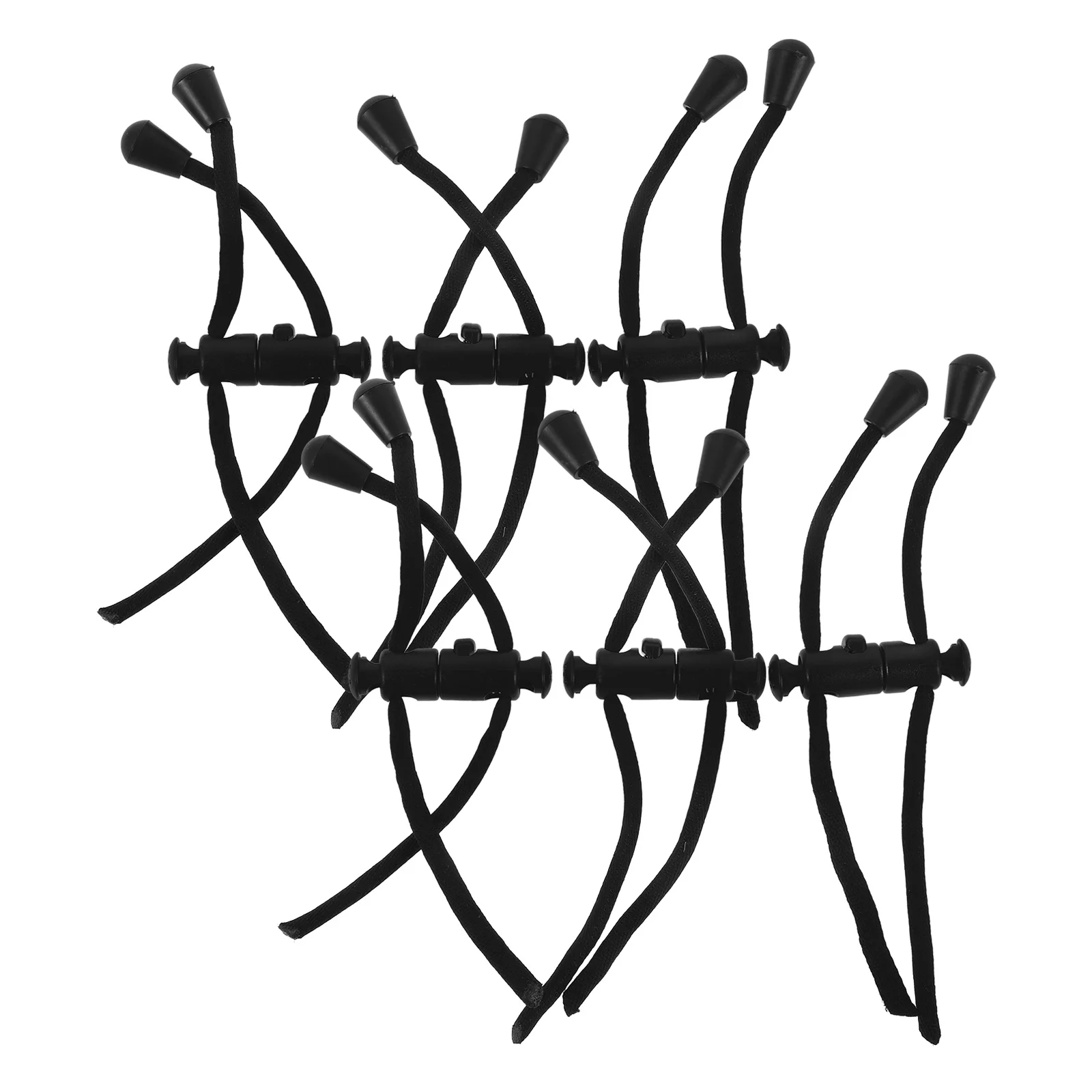 6 قطعة U شكل وسادة حبل حزام مشبك بلاستيكي قوي وسادة الرقبة الضابط الحبل للسفر ضبط حبل الحزام