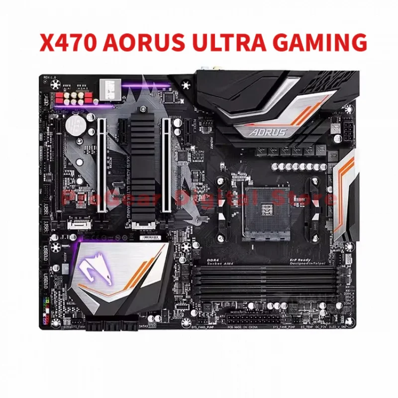 

for Gigabyte X470 AORUS ULTRA GAMING AM4 DDR4 ATX Motherboard Supports 1st–5th Gen AMD Ryzen