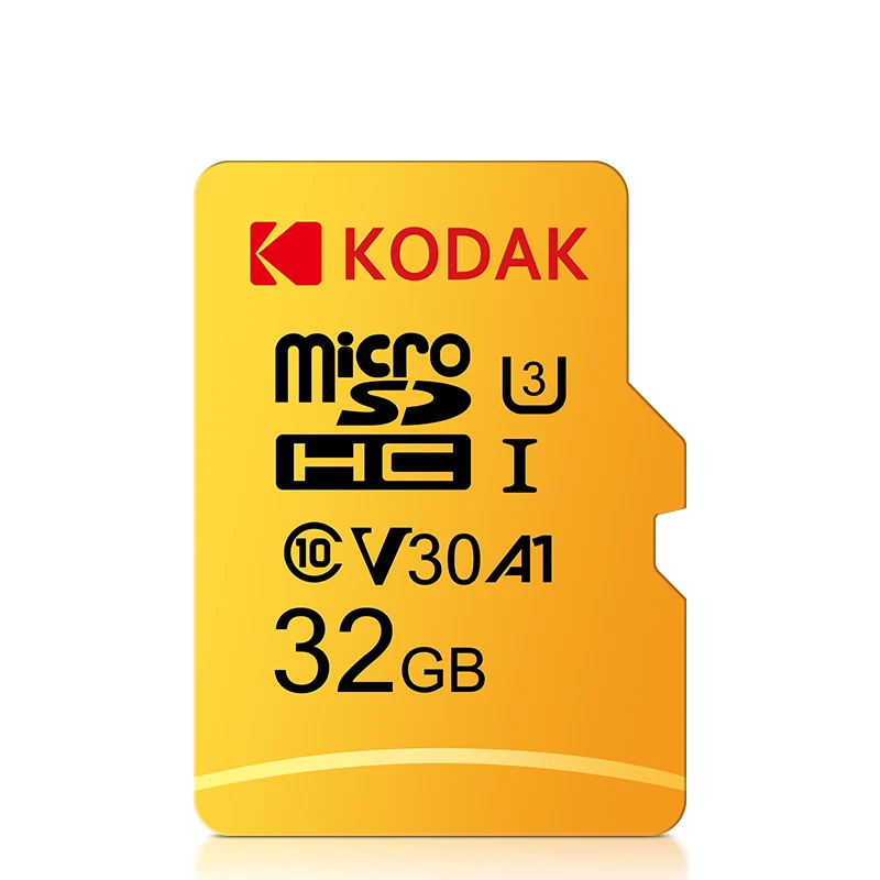 KODAK Micro SD Card RED Memory Card with Adapte 32GB MicroSDHC 64GB MicroSDXC MicroSD C10 A1 TF Flash Cards Cartao De Memoria