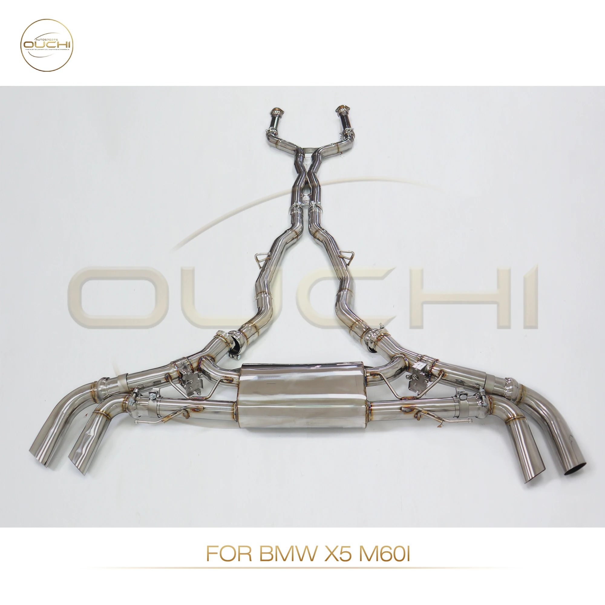 OUCHI Exhaust System Catback Stainless Steel Performance for BMW X5 M60I 4.4T Muffler With Valve