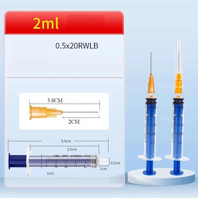 6/3pcs Disposable Veterinary Syringes, Silicone Syringes, Industrial Plug Syringes, with Needles, Individually Wrapped