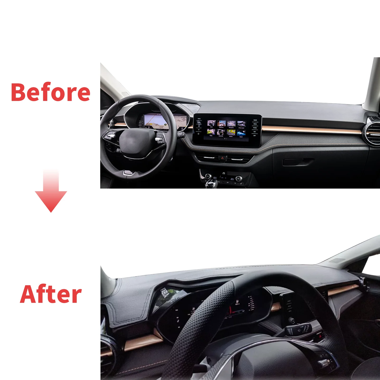 Fit for Skoda Fabia 2023 2024  - Car Accessories Dashboard ulasan dan harga