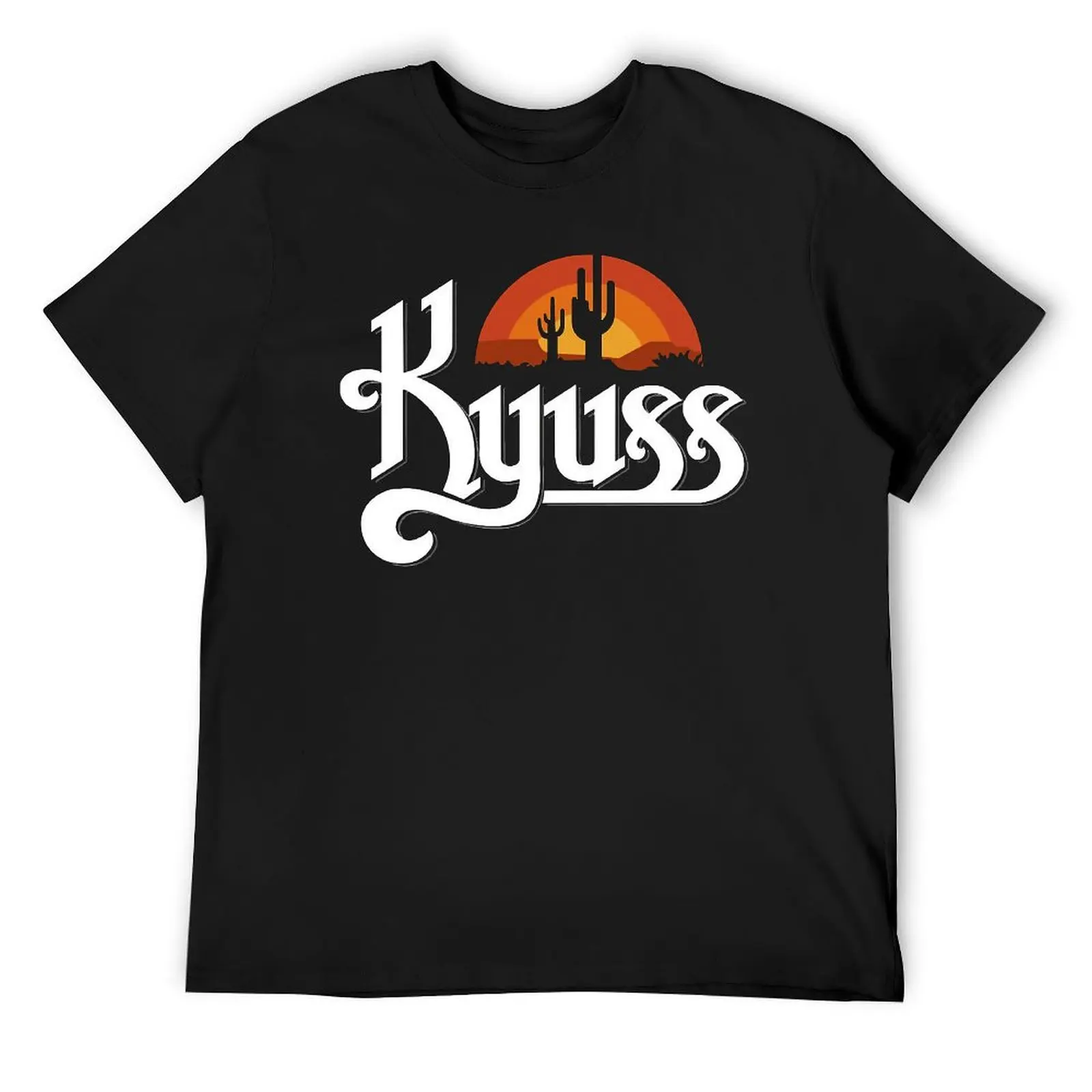 Round Neck Kyuss Logo Essential T-shirt  Sport Top Tee Premium Funny Travel Eur Size