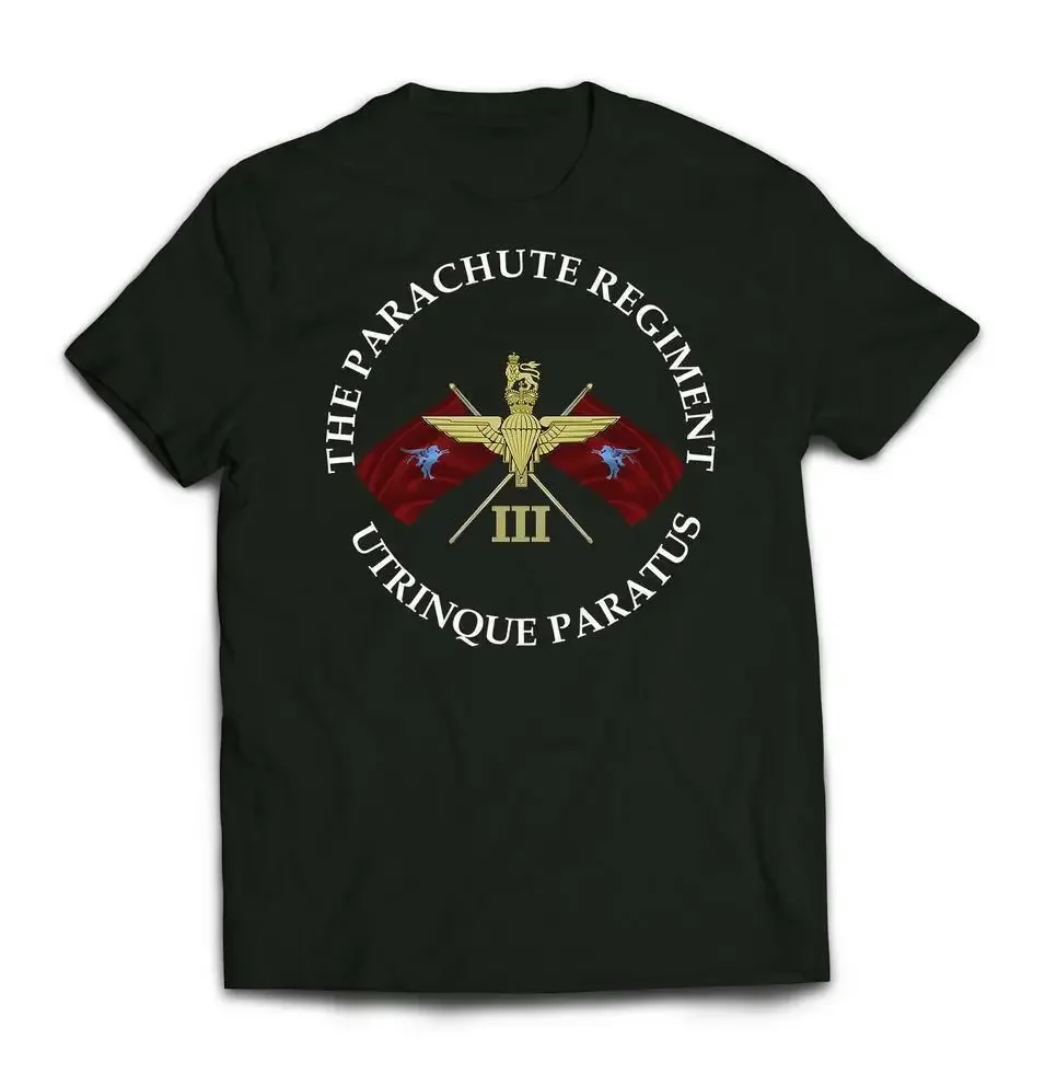 

3 PARA Parachute Regiment Symbol T-Shirt 100% Cotton O-Neck Summer Short Sleeve Casual Mens T-shirt Size S-3XL