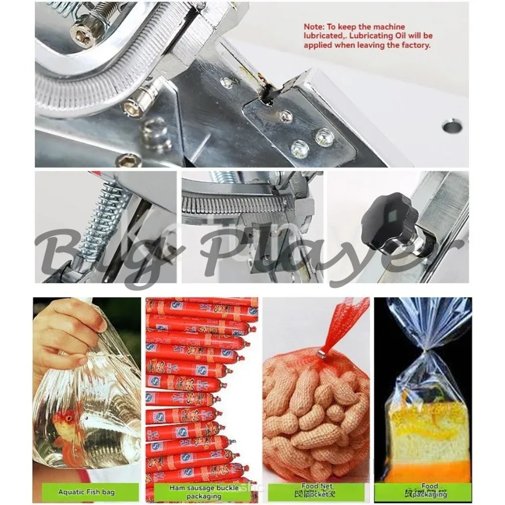 Supermarket Packaging Sealing Machine Sealing Buckle Machine Automatic Buckle Manual Knotting