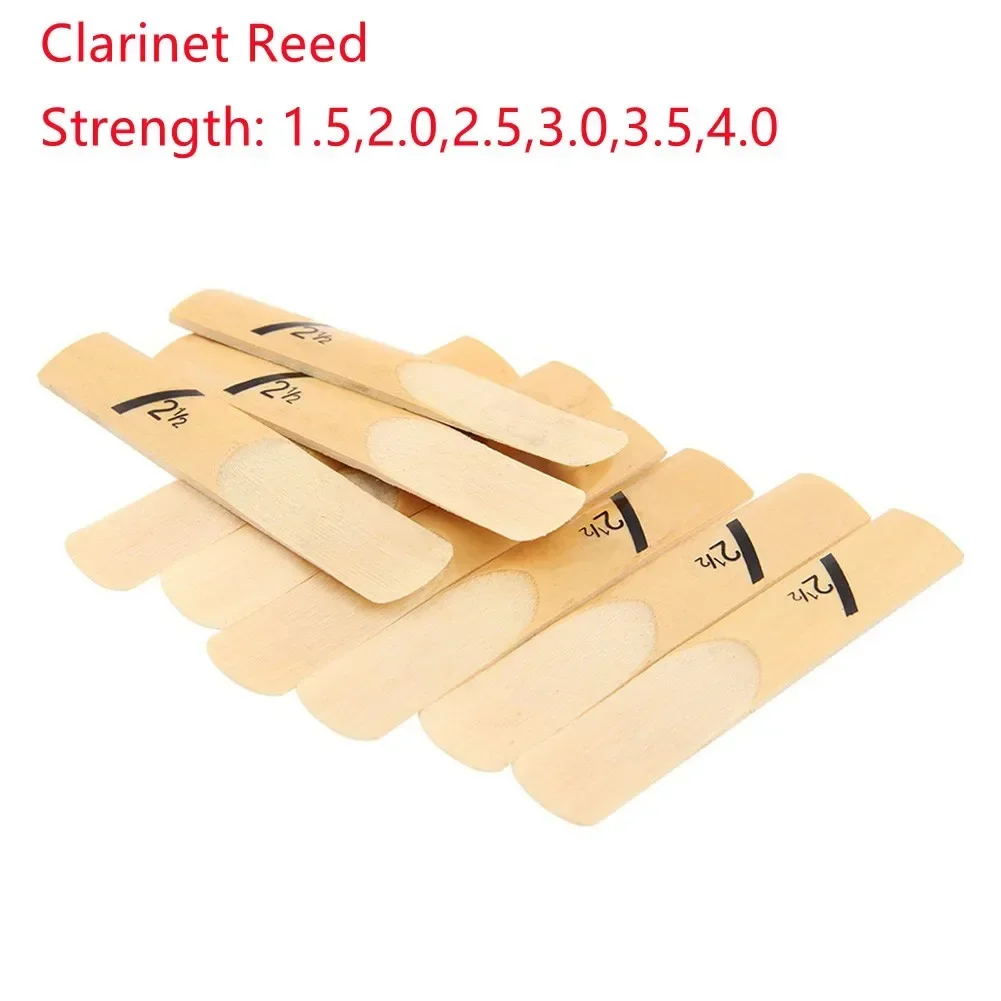 High Quality Bb Clarinet Reeds 1.5,2.0,2.5,3.0,3.5,4.0 Strength Sizes Strength Instruments Clarin 10pcs