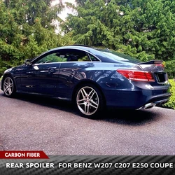 Real Carbon Fiber Car Rear Racing Spoiler Car Trunk Spoiler Wing Lip For Mercedes Benz W207 C207 E250 Coupe 2009 - 2016