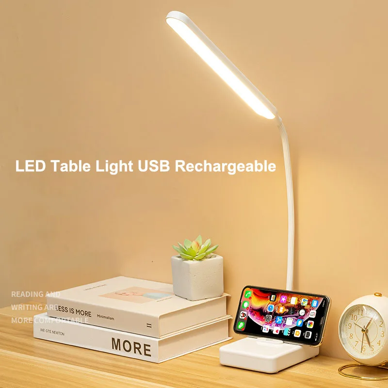 LED Table lamp Desk Lamp USB Rechargeable LED Foldable Office Lamp Eye Protection USB Rechargable Led Desk Lamp for Bedroom