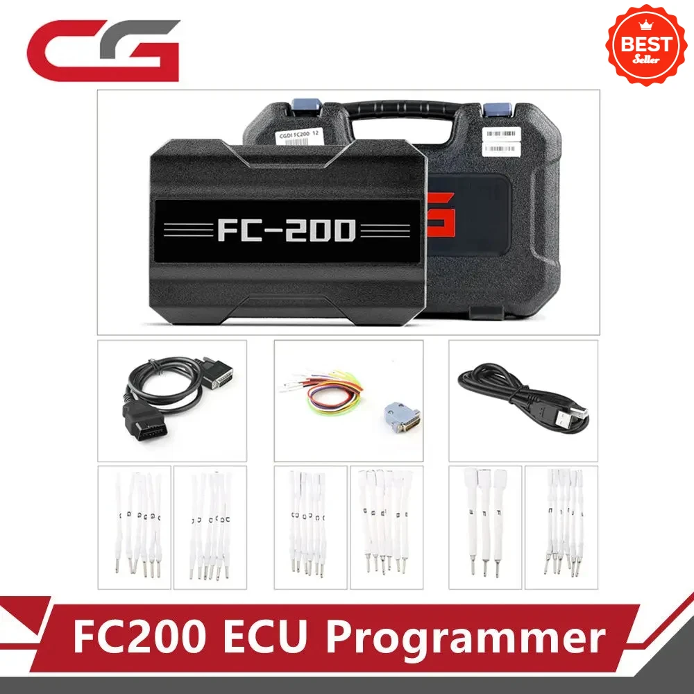 

New CG FC200 ECU Programmer with AT200 Adapters Plus MPC5XX Adapter for BOS-CH MPC5xx Read/Write Data on Bench