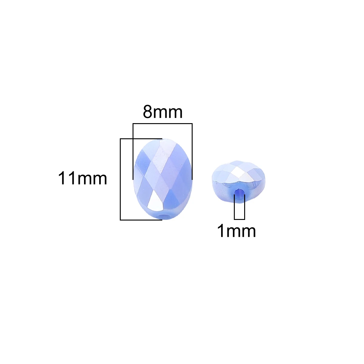 About 10Pcs Cut Transparent Crystal Beads Scattered Beads Handmade DIY Jewelry Bracelet Necklace Accessories Materials
