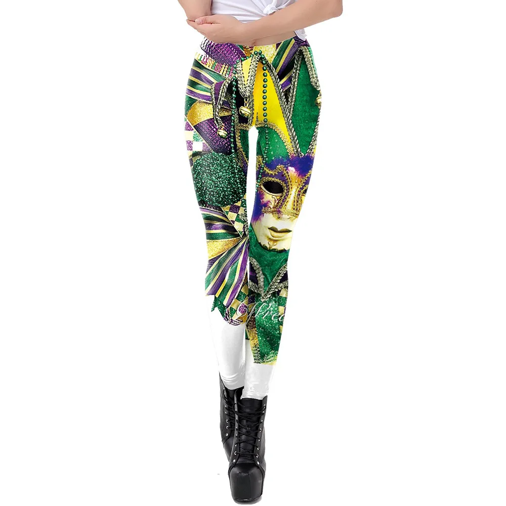 3D Mask Digital Print Sports Yoga Underpants  pantalones de mujer of sexuality and mystery.